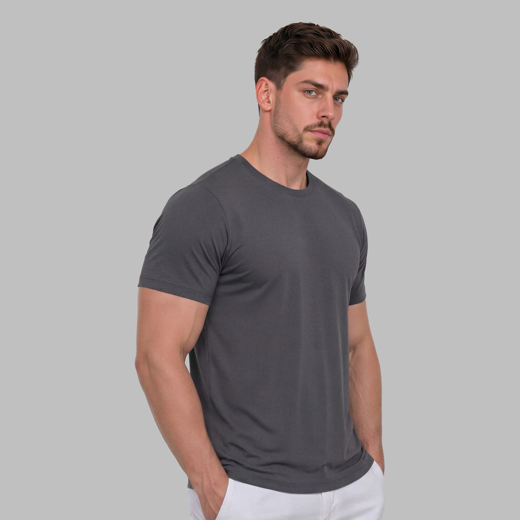 Camiseta  Modal Tech Anti Odor  Masculina Camisa  Anti Odor Premium Com Elastano