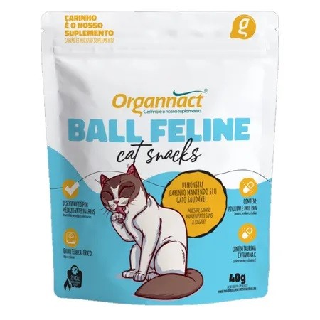 Ball Feline Cat Snacks 40g - Organnact