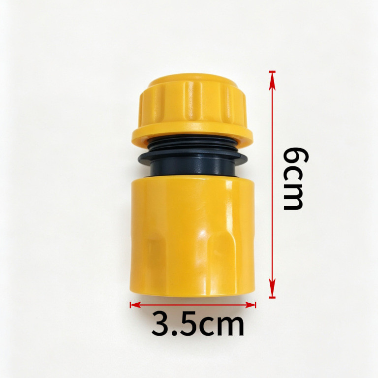 Conector de água de plástico de engate rápido de 1/2 polegada para mangueira de lavagem de carros, conector de mangueira