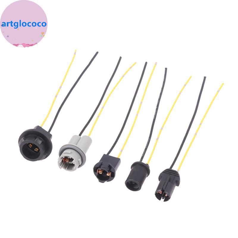 Artglococo 2 Peças T10 T13 T15 Adaptadores De Suporte De Lâmpada Macia Cabo Conector LED Base De Cunha Soet Plugue BR