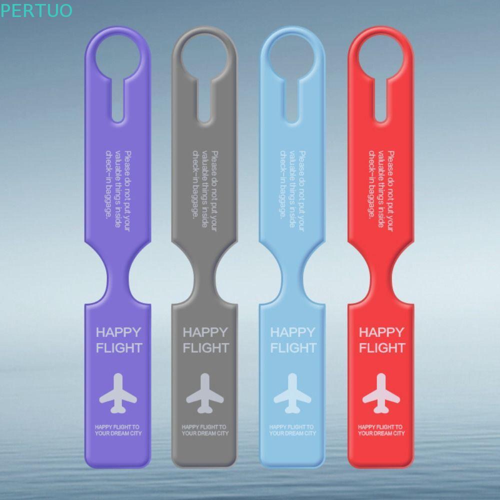 Etiqueta De Bagagem Em PVC PERTUO , Endereço , Cartão De Embarque Mala De Avião De Aeronave