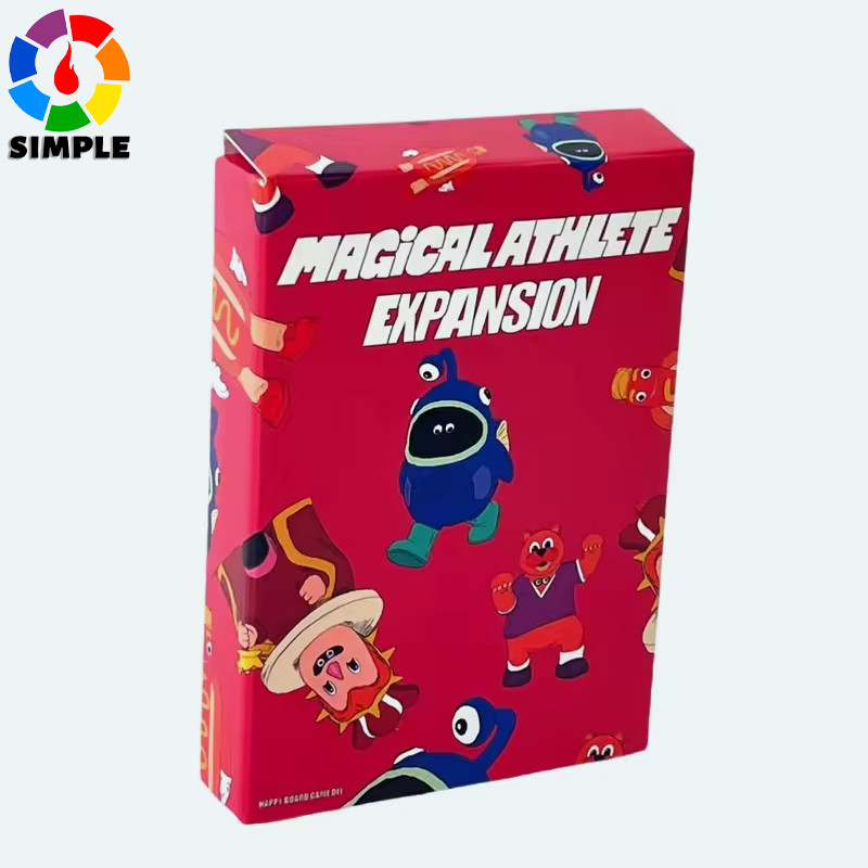 Magical Athlete Board Game DIY Expansion - Hot Streaker Tokens: 4 Wooden Tokens + 4 Cards - Base Game Required