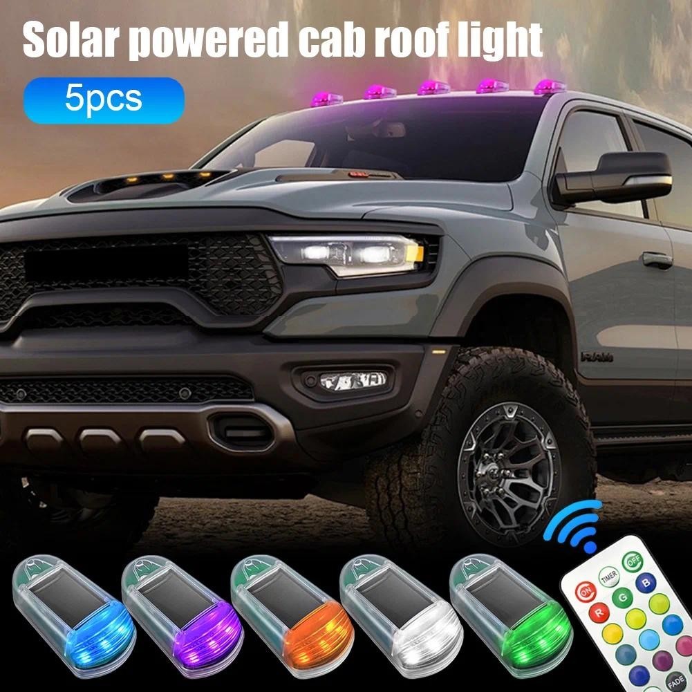 5 Peças Luzes De Cabine Movidas A Energia Solar Para Caminhão Teto Com Dodge Ram 1500 2500 3500 4500 5500 2003-2018