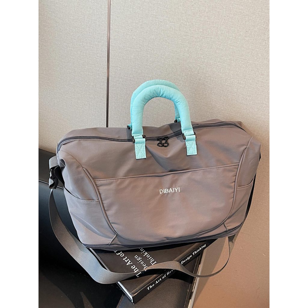 Grande capacidade saco de viagem senhoras leve bolsa de embarque lazer saco de armazenamento de viagem moda esportes gin