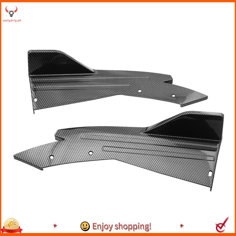 [edwiin77] 48cm Protetor De Para-Choque Traseiro Canards Divisor Saia Lateral Guarda Corpo Kits Capa Adesivo Acessórios