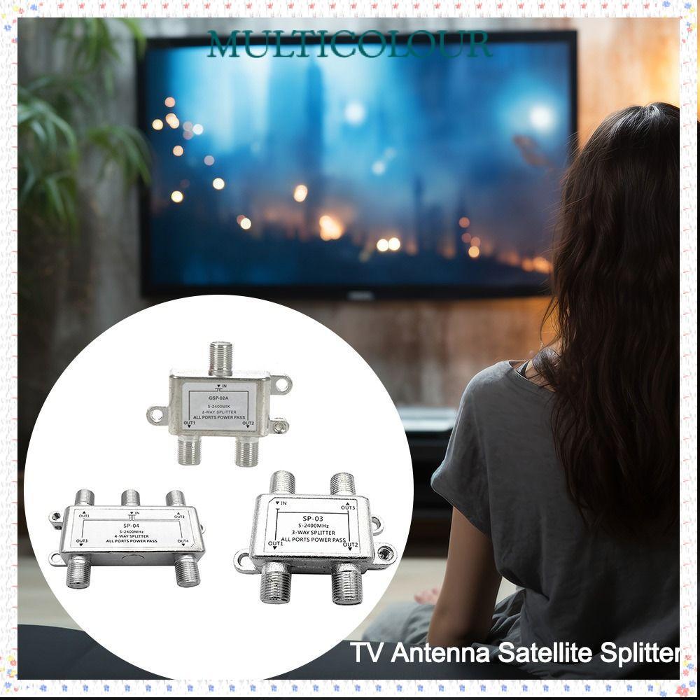 Antena De Cabo Coaxial Multicolor , Divisor De Satélite De TV Tipo F