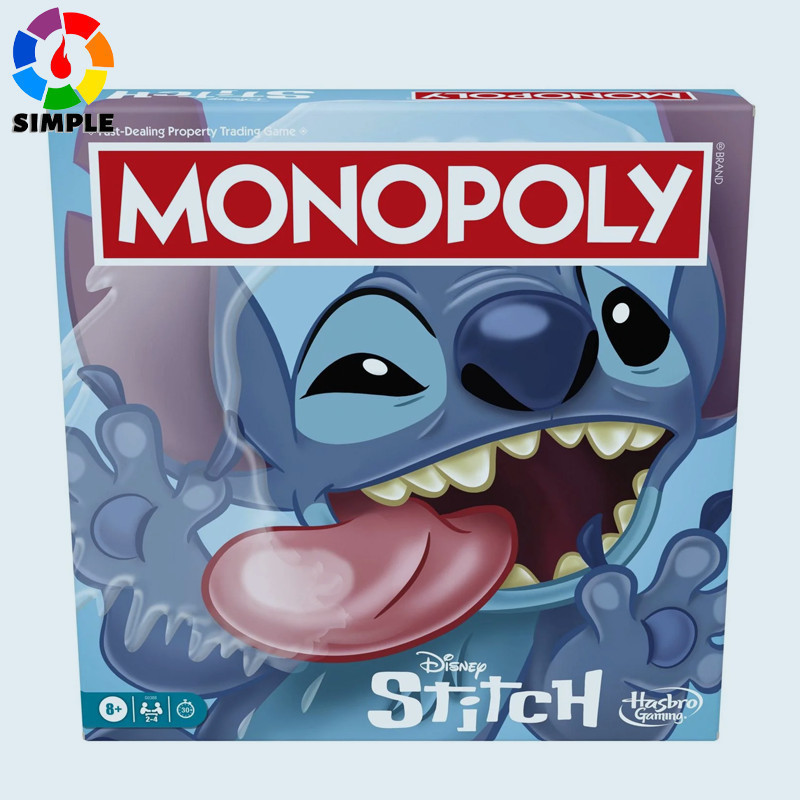 Monopoly Disney Stitch Edition Board Game, Officially Licensed Disney Game, Kids Games for Ages 8 and up, Ages 8 and up