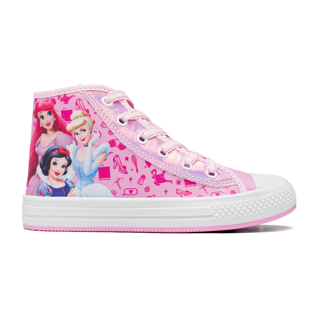 Tenis Infantil Meninas Cano Alto Princesas Disney Original em Oferta na Shopee