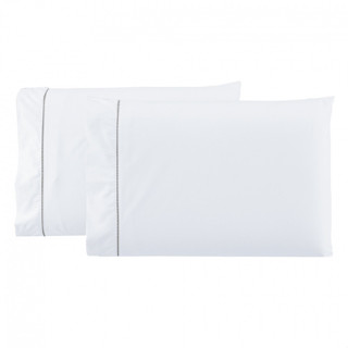 Par de Fronhas Percal Premium 400 Fios Ponto Palito em Oferta na Shopee