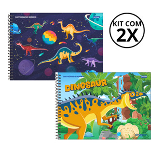 Kit com 2 Cadernos De Desenho 80 Folhas Stone - JANDAIA em Oferta na Shopee