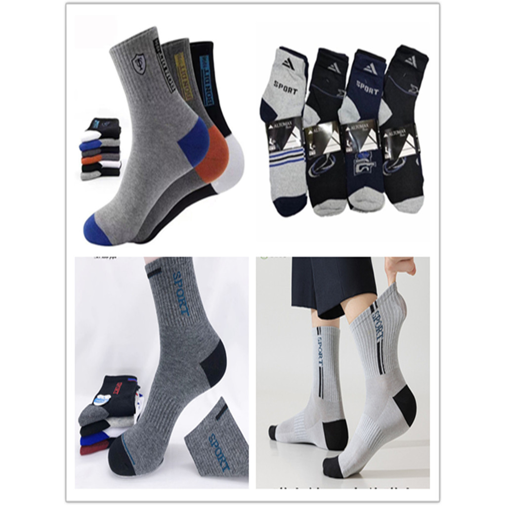 Kit 12 Pares de Meias Masculina Cano Longo Grosso Alto Max Confortável