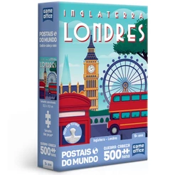 QUEBRA CABEÇA NANO INGLATERRA LONDRES POSTAIS DO MUNDO 500 PEÇAS PEQUENAS TOYSTER PUZZLE REINO UNIDO