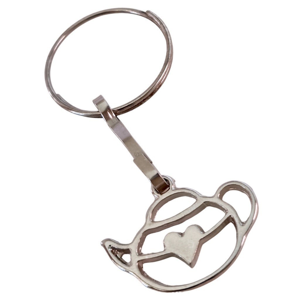 Kit 50 Chaveiros Chaleira | Mimo para Clientes Lembrancinha Chá de Cozinha Panela Casa Nova Lingerie