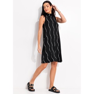 Vestido Em Malha De Viscose Listra Renovada Quintess em Oferta na Shopee