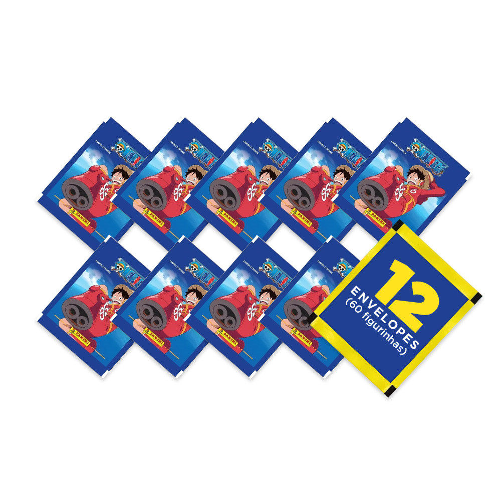 One Piece Egghead 2025 - Contém 12 Envelopes (60 Figurinhas) - Novo em Oferta na Shopee