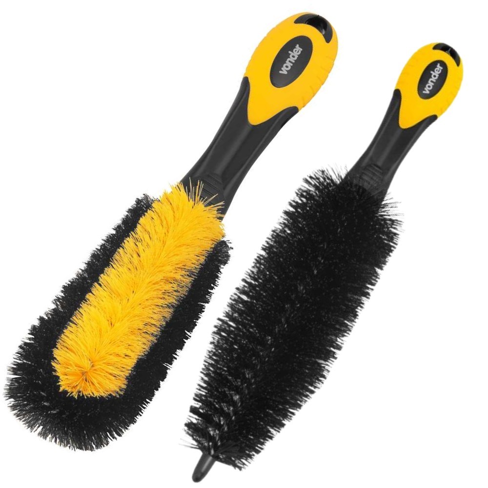 Kit Escovas Para Lavar Furo Rodas Limpezaprofissional Vonder