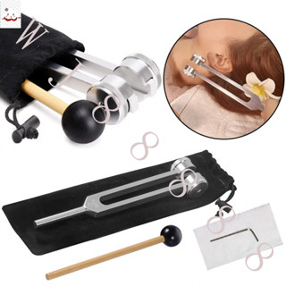 1 Conjunto De Diapasão 128 Hz , C-128 Frequência Liga De Alumínio Não Magnético Para Cura Com Martelo Taylor em Oferta na Shopee