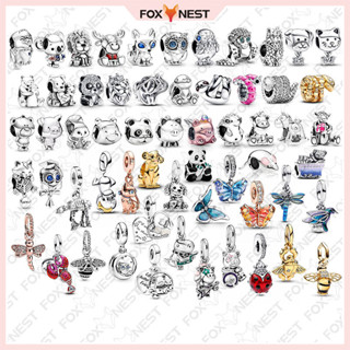 Charme Tema Animal S925 Banhado A Prata Perfeito Para Qualquer Roupa Pingente DIY em Oferta na Shopee