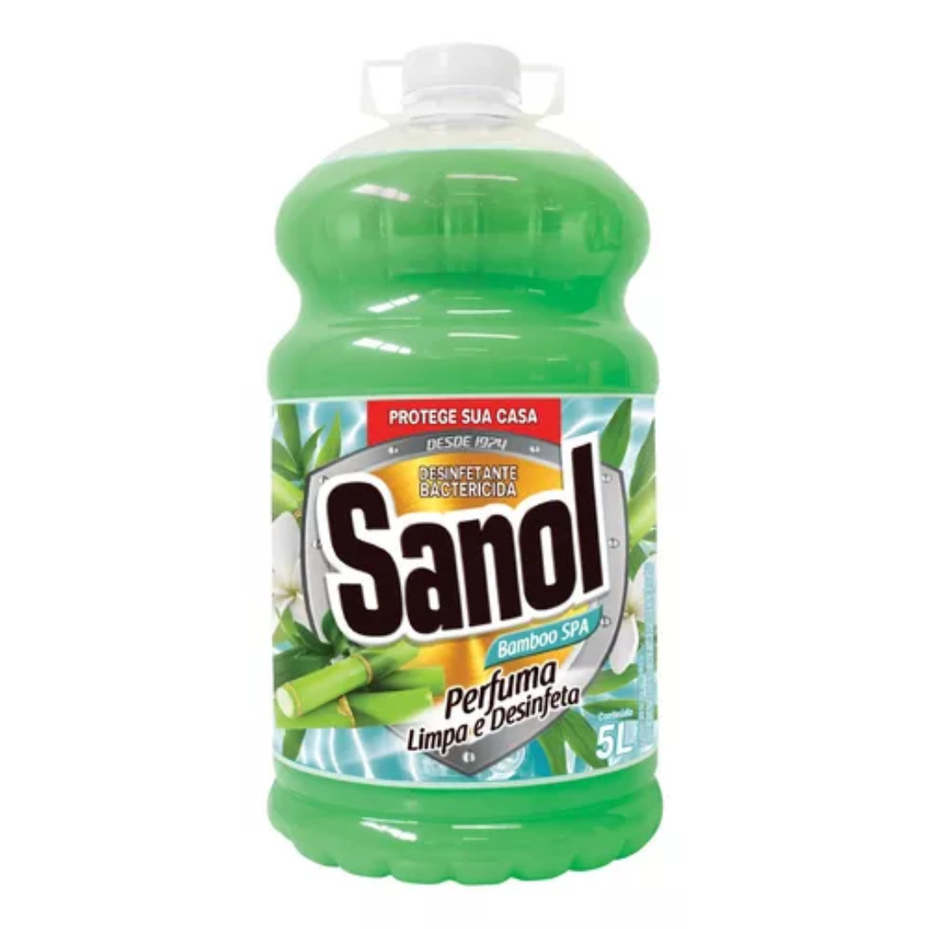 DESINFETANTE BAMBOO 5L SANOL em Oferta na Shopee