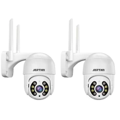 Kit 2 Câmera de Segurança IP A8 Wi-fi Branco com Áudio Bidirecional Visão Noturna LED Infravermelho - com App YOOSEE