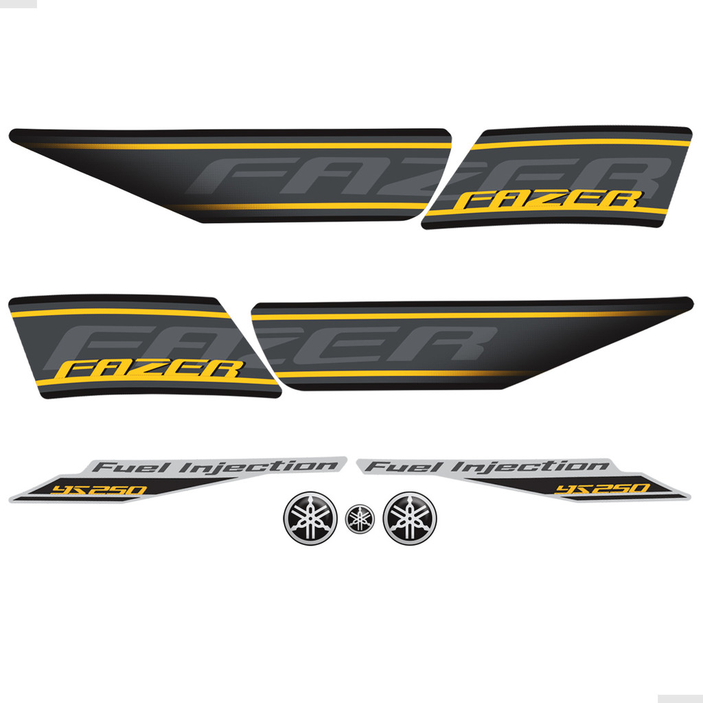 Adesivos Para Yamaha Fazer 250 Ys 2011 + Emblemas Resinados em Oferta na Shopee
