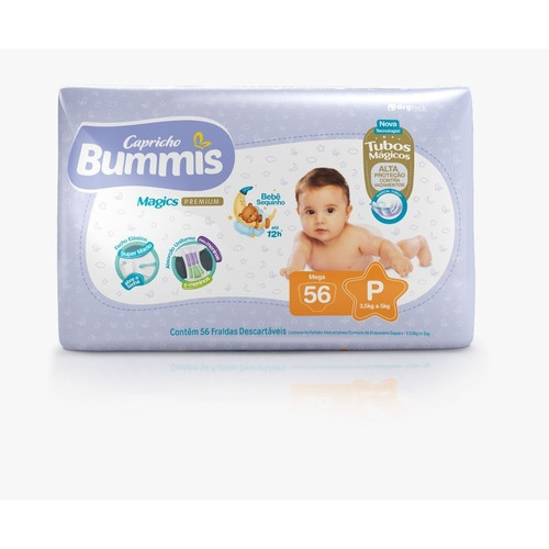 FRALDA CAPRICHO BUMMIS MEGA P - 56 un