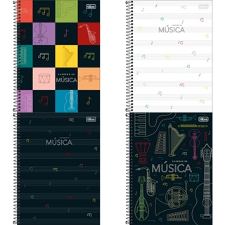 Caderno De Música Partitura Universitário 80 Folhas Tilibra em Oferta na Shopee
