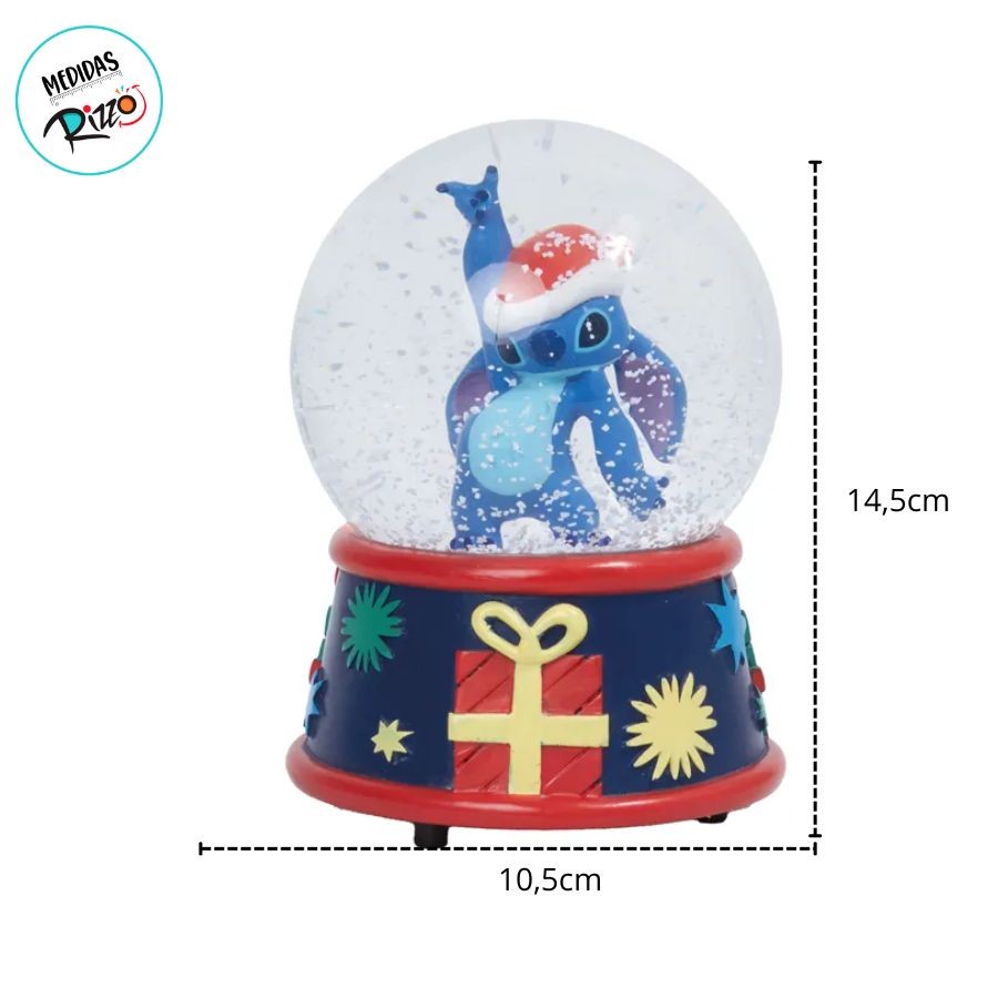 Globo Decorativo de Natal - Stitch - 14x10cm - 1 unidade - Disney Original - Rizzo — imagem 2 de 2