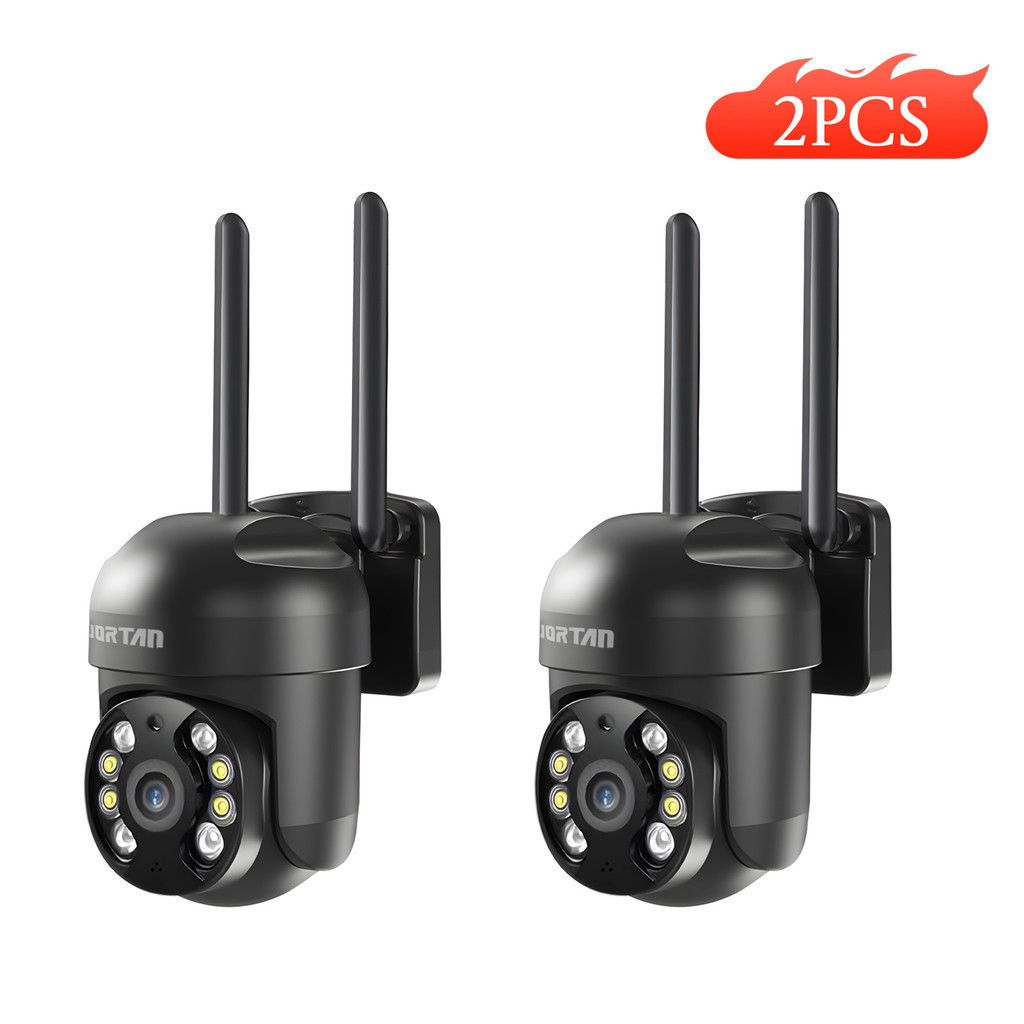 Kits 2 Câmera Segurança inteligente IP66 Wifi hd 1080p Yousee App Antena Dupla 