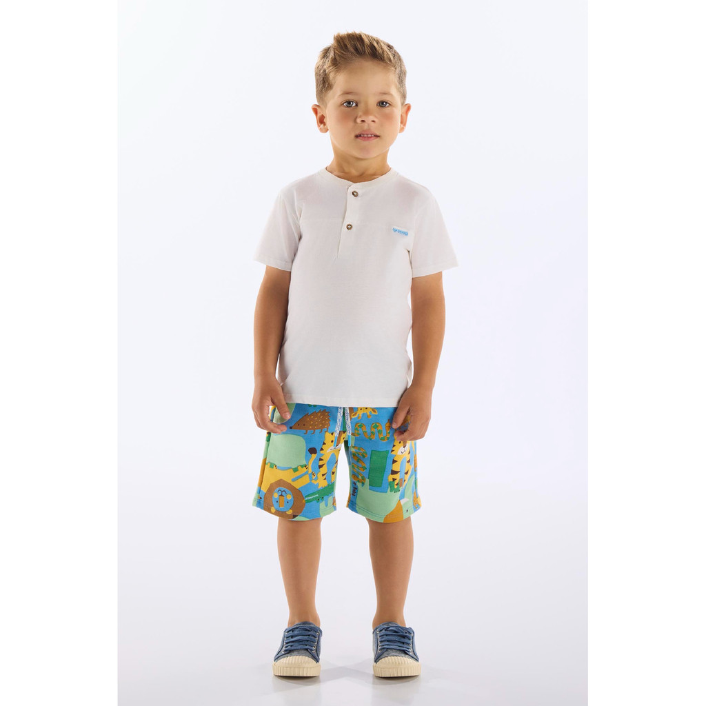 Conjunto Infantil Camiseta e Bermuda Up Baby