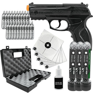 Pistola de Pressão Wingun C11/R11 CO2 4.5mm: Maleta de Transporte Munição Aço Gás e Acessórios para Prática Esportiva em Oferta na Shopee