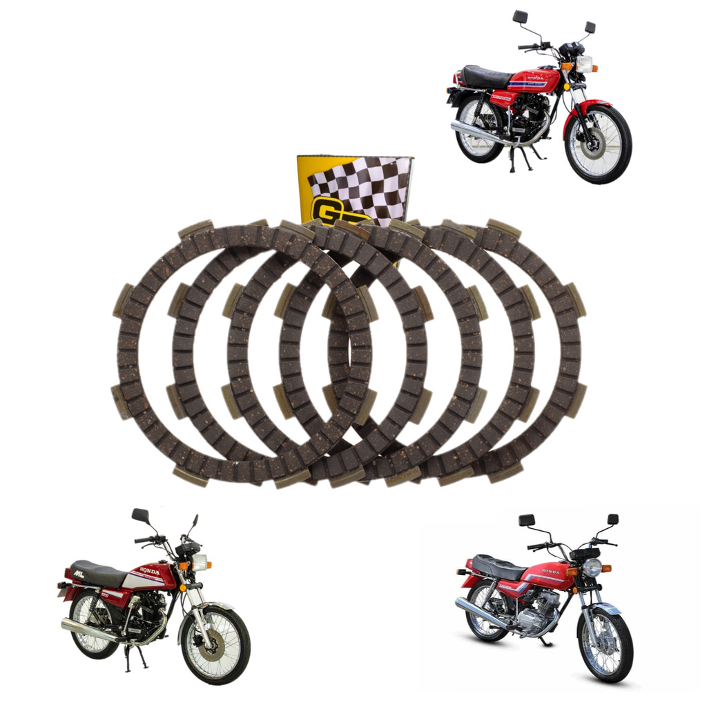 Discos Embreagem 5 Pcs Gp7 Cg Ml Tur 125 1976/1999 Original em Oferta na Shopee