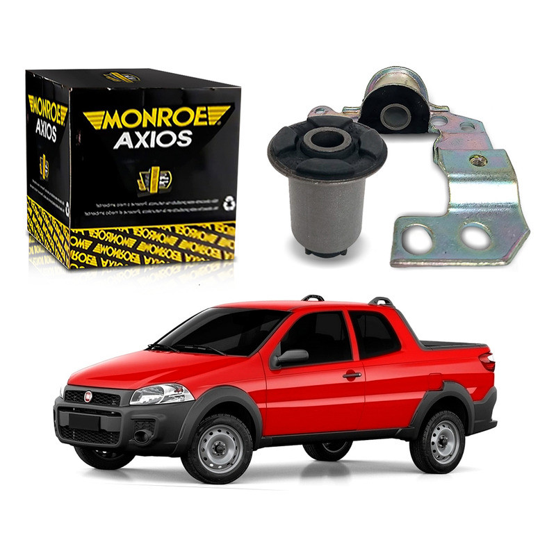 Par Bucha Bandeja Esquerda Strada 1.4 2010 A 2021 em Oferta na Shopee