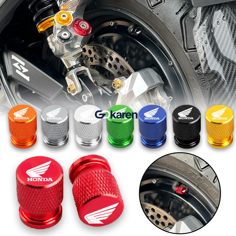 2 peças adequadas para Honda CBR650R CB500X CBR1000RR modificado tampa do bocal do pneu tampa do núcleo da válvula acess em Oferta na Shopee