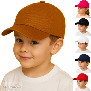 Boné Infantil Aba Curva Bebê 1 a 6 anos Com Ajuste Boné de Criança Menina Menino Varias Cores em Oferta na Shopee