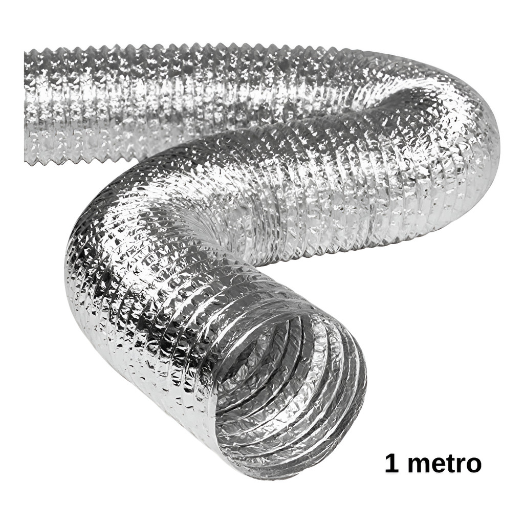 Duto Flexivel Exaustão Ar Condicionado 125mm - 1 Metro