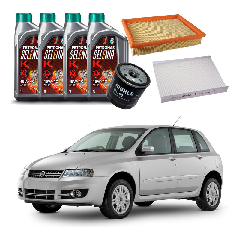 Kit Revisao Oleo Filtro Fiat Stilo 1.8 8v Flex 2006 A 2011 em Oferta na Shopee