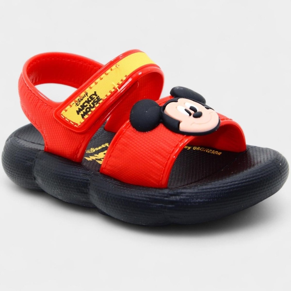 Sandália Infantil Mickey Pump Baby Grendene Kids - Preto e Vermelho em Oferta na Shopee