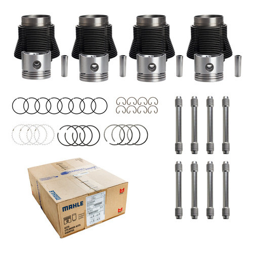 Kit Pistão Anel Camisa Std Fusca Karmann Guia Kombi 1500 Ar