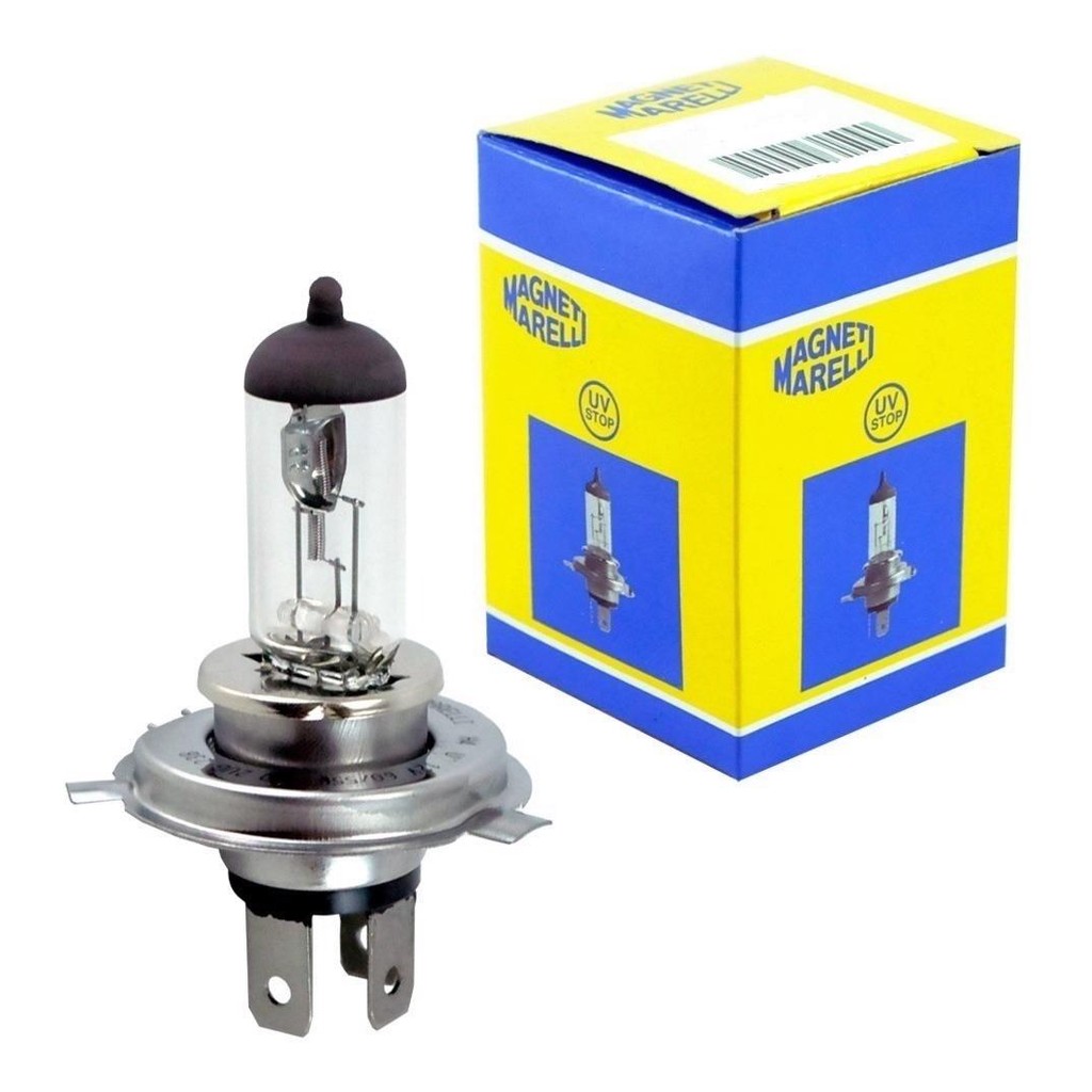LAMPADA FAROL MAGNETI MARELLI H4 60/55W CB 400/450 / CB 300 / FAZER 25 em Oferta na Shopee
