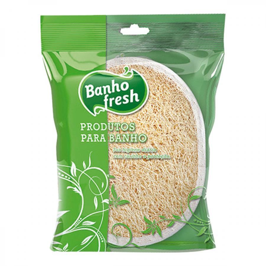 Bucha Banho Fresh Vegetal Oval em Oferta na Shopee