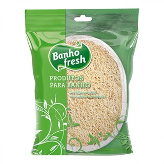 Bucha Banho Fresh Vegetal Oval em Oferta na Shopee