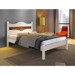 Cama Casal Julia Bege/Off White/Canela Off White/Canela