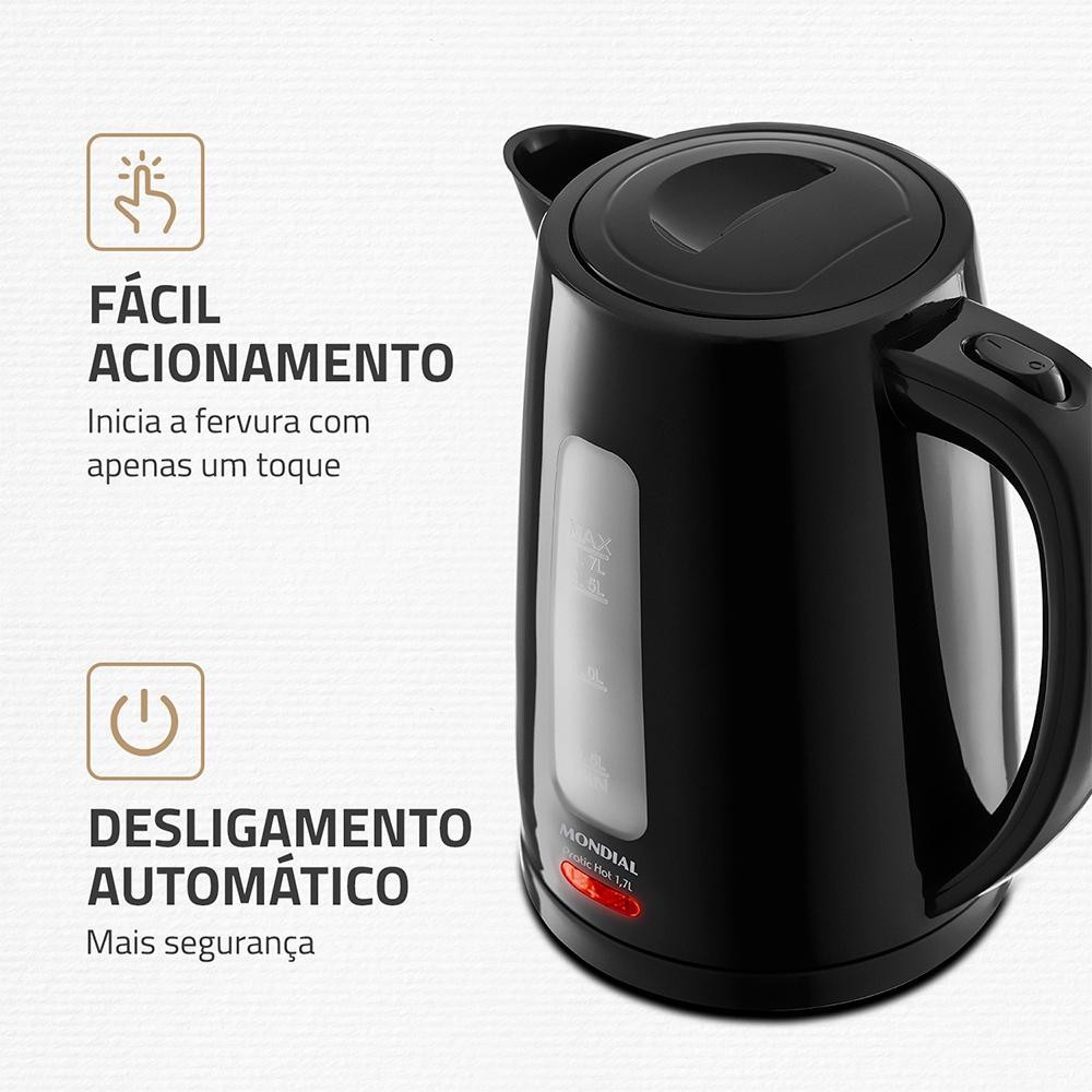 Chaleira Elétrica Pratic Hot 1,7L Mondial- CE-17 · foto 2