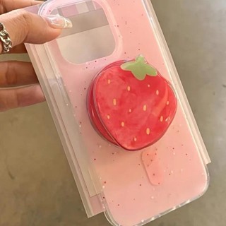 Coreano Bonito Morango Suporte Magnético Aperto Tok Do Telefone Para Almofada Magsafe Inteligente em Oferta na Shopee