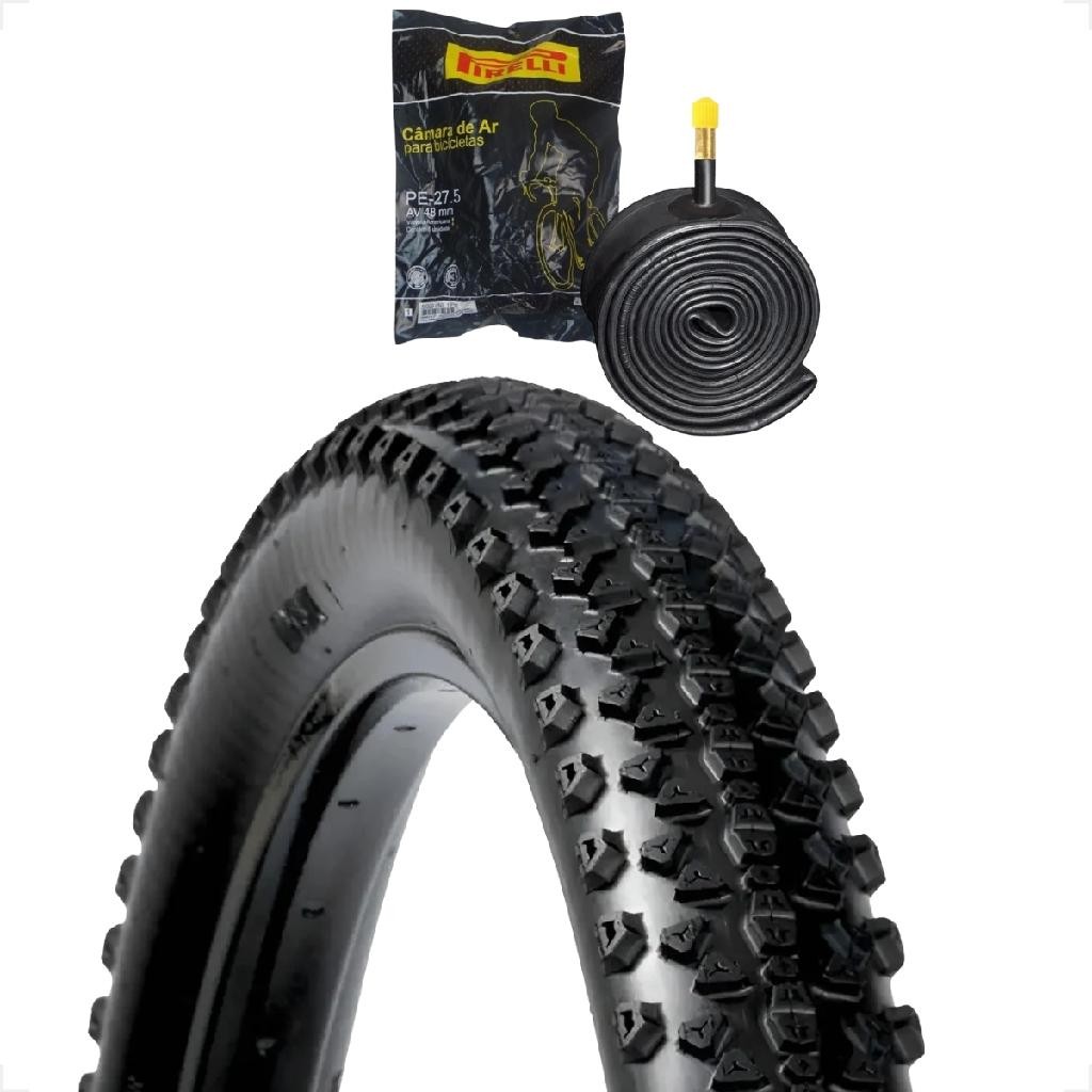Pneu DSI 27.5 2.10 Igual Chaoyang Victory Bike 27.5x2.10 Ciclismo Cinborg + Camara de ar Pirelli
