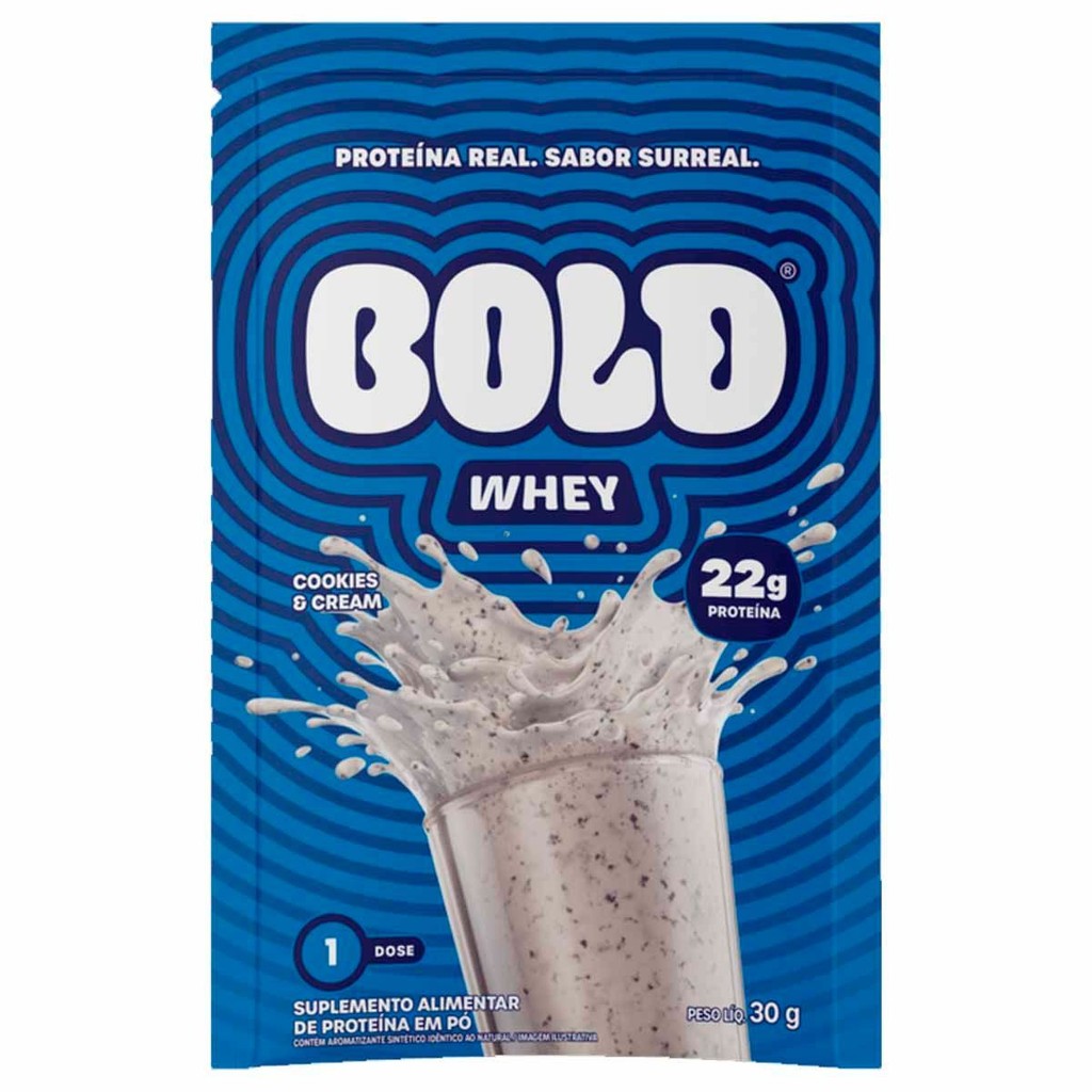 Bold Whey - 1 Sachê 30g Cookies - Bold em Oferta na Shopee