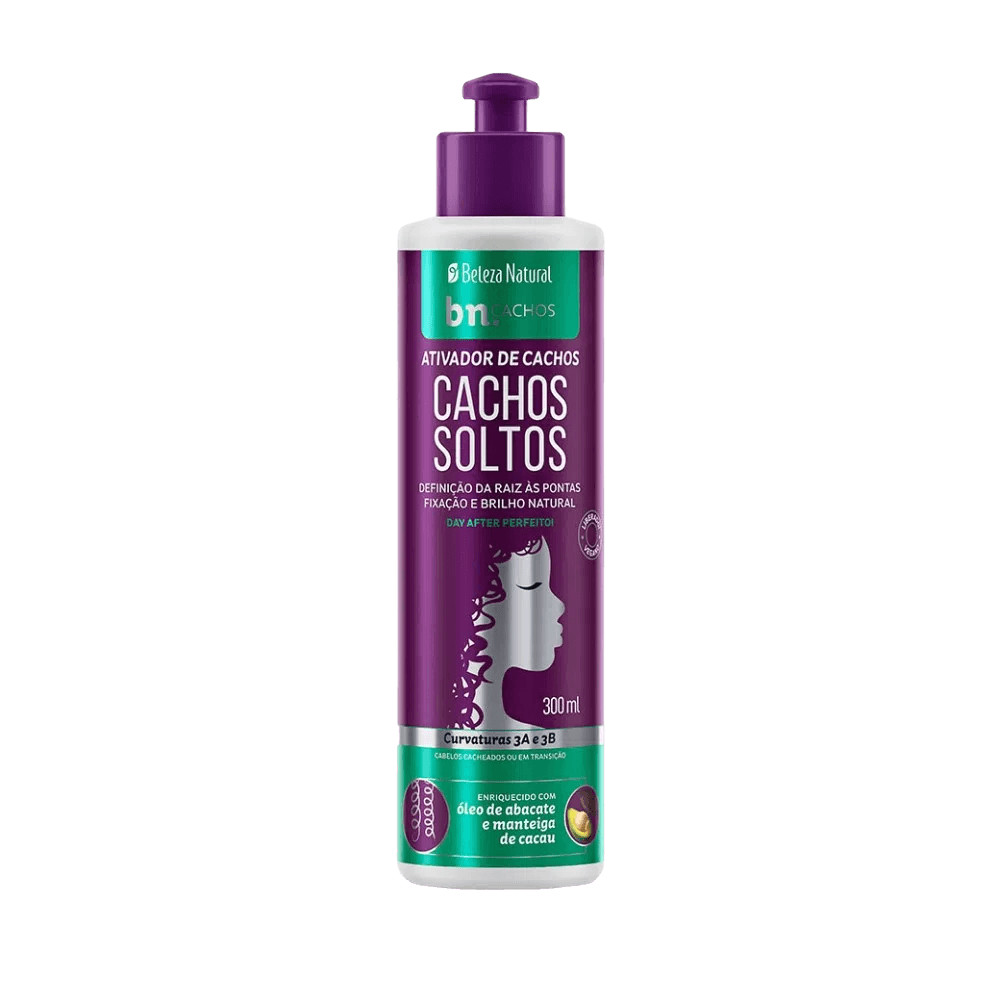 Ativador de Cachos Beleza Natural Cachos Soltos 300ml em Oferta na Shopee