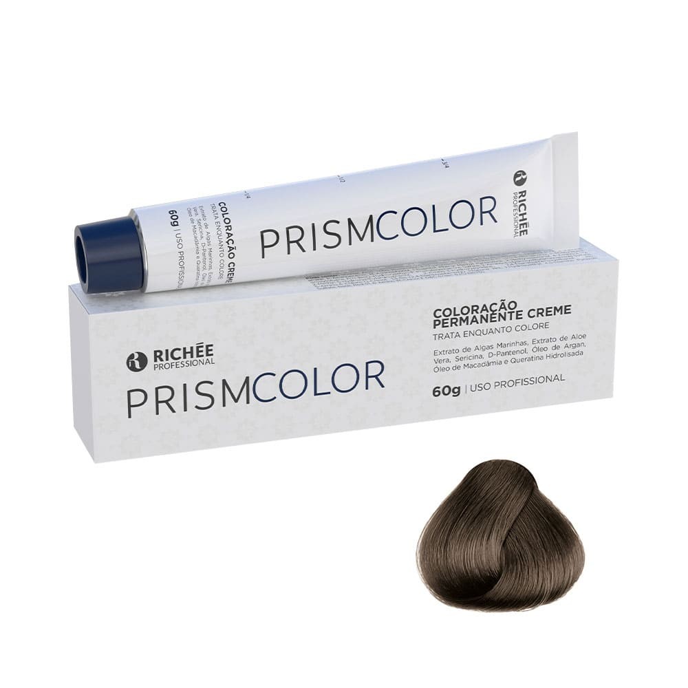 Coloração Richée PrismColor 6.1 Louro Escuro Cinza