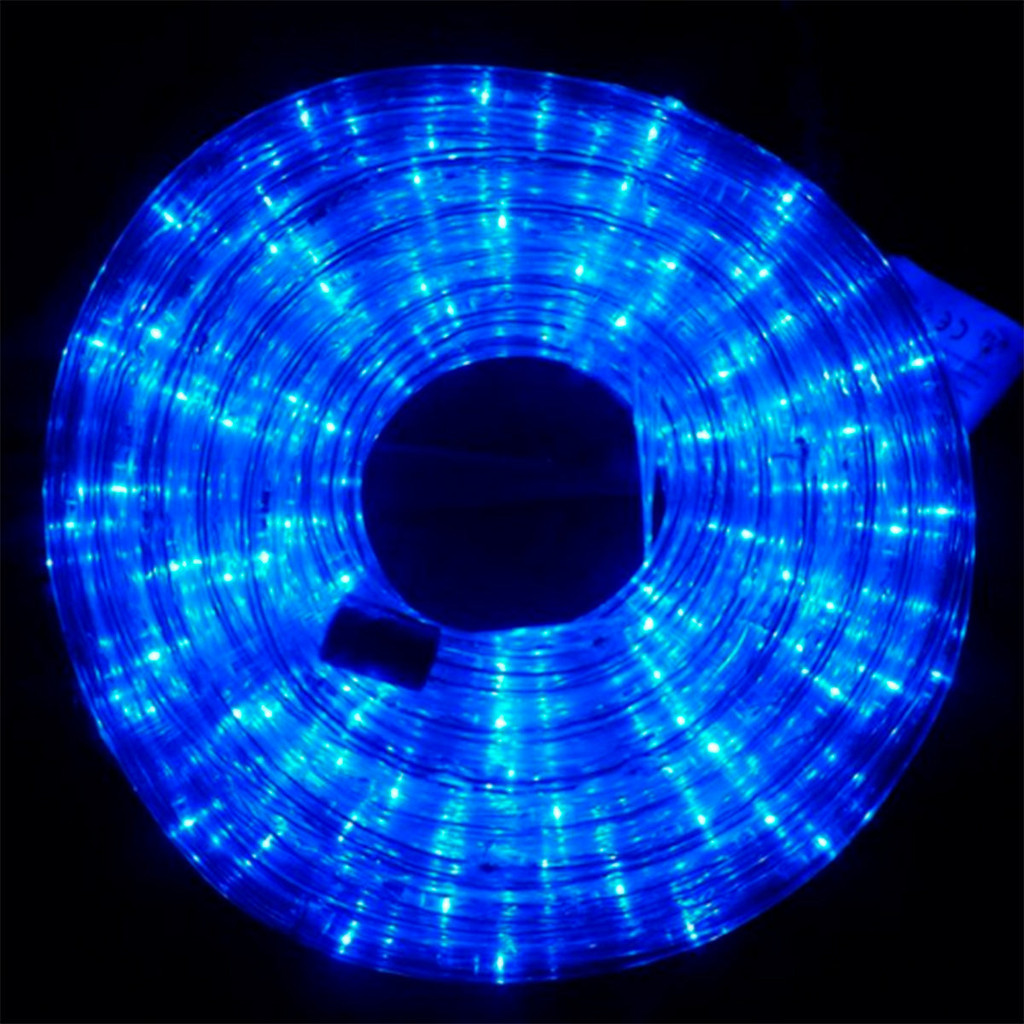 Mangueira Iluminada 162 LEDs Pisca Natal Azul 10m Original